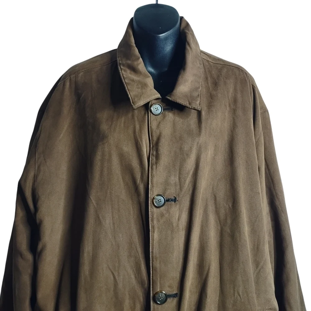 Weatherproof Men's Black Brown Reversible Leather Jacket Size XXL